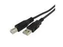 Fosmon Black High Speed USB 2.0 Cable (Type A Male to Type B Male) for Printers, Scanners, and Other Devices - 15ft