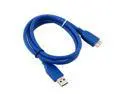 EZOWare USB 3.0 SuperSpeed A Male to Micro B Male Device Cable (3 Feet) for Samsung Galaxy Note 3 III / Galaxy S5/ Galaxy Note Pro 12.2, Galaxy Tap Pro 12.2 /WD My Passport Essential WDCA042RNN - Blue