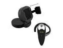 iKross Car Dashboard Windshield Mount Holder + Wireless Bluetooth Handsfree Headset for Samsung Galaxy Axiom SCH-R830 Smart Phone And More