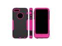 Pink/ Black OEM Trident Aegis Apple Iphone 5 Hard Cover Over Rubbery Soft Silicone Skin Case W/ Screen Protector