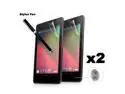 Professional Anti-Fingerprint Screen Protector for the Google Nexus 7 (Pack of 2) with Dual-Purpose Micro-Knit Technology Capacitive Stylus and Fine Rollerball Ink Pen (Black)