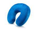 GEARONIC ™ U Shape Memory Foam Neck Cushion Support Rest Outdoors Car Office Travel Pillow - Dark Blue