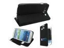 Black PU Leather Folding Magnetic Flip Cover with hard interior Case and viewing stand for Samsung i9300 Galaxy S 3 III