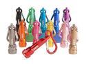 SKIL 12-Piece LED Flashlight Set w/ Carabiner Clips - Includes Red, Orange, Yellow, Green & More.