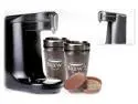 Brew1 Coffee Set with Coffee Maker, Travel Mugs and Reusable Coffee Capsule - In Black