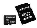 Samsung 32GB Class 2 MicroSDHC Card with SDHC Adapter & Jewel Case