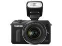 Canon EOS-M Mirrorless Camera w/18MP CMOS Sensor, EF-M 18-55mm IS f/3.5-5.6 STM Lens & 90EX Speedlite Flash