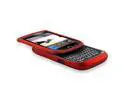 Snap-on Rubber Coated Case compatible with Blackberry Torch 9800, Wine Red