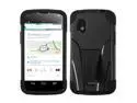 ASMYNA Black Inverse Advanced Armor Stand Protector Cover Compatible With LG: E960 (Nexus 4)