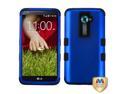 MYBAT Titanium Dark Blue/Black TUFF Hybrid Phone Protector Case compatible with LG LS980 (G2), D801 (Optimus G2), D800 (G2), VS980 (G2)