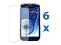 6 pc Clear Screen Protector Guard for Samsung Galaxy SIII S3 i9300T999/i535/L71