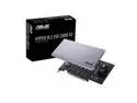 ASUS Hyper M.2 x16 PCIe 3.0 x4 Expansion Card V2 supports 4 NVMe M.2 (2242/2260/2280/22110) up to 128 Gbps for Intel VROC and AMD Ryzen Threadripper NVMe RAID