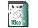 TOPRAM 16GB SD 16G SDHC Secure Digital Card Class 6 -Bulk