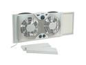 Holmes HAWF2041 Dual Blade Window Fan with Comfort Control Thermostat, White