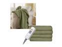 Sunbeam Microtec Ultra-Soft Heated Electric Throw Blanket - Sage Green