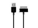 Pack Of 2 - 3.5 Feet, USB Sync Data Charging Cable Cord For Samsung Galaxy Note 10.1/ Galaxy Tab 7" 8.9" 10.1" 7.7" - In BLACK Color