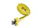 6 feet Flat Micro USB Data Sync & Charge Cable For Samsung HTC Blackberry MOTO LG Sony Nook- Yellow