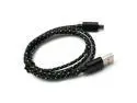 2 X Braided Micro USB Sync Charger Cable for Samsung S2 S3 S4 HTC LG Google Nexus 4 Xiaomi Mi3 Mi4