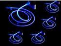 5 X LED Micro USB Data/Sync Charger Cable Cord For Samsung Galaxy S2 S3 S4 S5 Note 2 3 Tab 10.1 Gear Mega