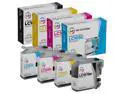 LD Products Compatible Ink Cartridge Replacements for Brother LC107 & LC105 Super High Yield (Black, Cyan, Magenta, Yellow, 4-Pack)