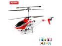 Syma S033G Gyro Metal Frame 3.5 CH XL RC Helicopter with LED lights-Red,Yellow