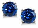 Sight Holder Diamonds 2.00ctw Lab Created Sapphire Stud Earrings Set In Solid 14kt Gold
