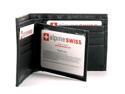 Alpine Swiss SW546 Men's Leather Wallet Multi Card High Capacity Compact Bifold