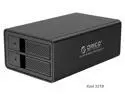ORICO Tool Free Aluminum 2 bay 3.5 inch USB3.0 to SATA HDD Docking Station Enclosure with RAID Function Support RAID 0/ 1 Combine/ Clear Mode [Support UASP and 2*16TB Drive Max] -Black