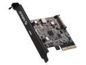 PCI-Express Type C Expansion Card, ORICO PCI-Express 4X to USB 3.2 Gen 2x2 (20 Gbps) for Windows 7/8/10/Linux/MAC OS, Compatible Slot: PCIe x4 (3.0), PCIe x8, PCIe x16