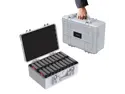 ORICO Hard Drive Case 3.5inch 20-Bay HDD/SSD Multi-Protection Storage Box Suitcase with Foam Shockproof Anti-Static MoistureProof Travel Bag -PSC L20