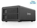 ORICO Aluminum Dual bay 3.5" HDD Docking Station USB3.0 to SATA HDD Aluminum HDD Enclosure 48W External Power Adapter HDD Case (Without RAID)