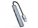 Aluminum 4 Port USB 3.0 HUB, ORICO USB3.0 to USB 3.0, 2x 2.0 Ultra Slim Portable Splitter Card Reader Adapter for MacBook Pro, iPad Pro, XPS, Pixelbook, and More