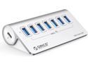 ORICO USB 3.0 Hub Aluminum [5Gbps], 7 Port USB Hub with 1.64Ft USB-C Cable and USB-A Adapter USB Splitter for iMac, All MacBooks, Mac Mini