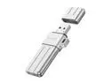 ORICO X Series USB 3.2 USB Flash Drives 32GB 64GB 128GB 256GB Pen Drive Memory Stick Metal U Disk Mini Pendrive for USB A Devices Silver 64GB USB A to USB C