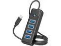 ORICO USB C to 4 Ports USB 3.0 HUB 5Gbps High Speed Multi Type C Splitter Ultra-Slim OTG Adapter 100cm Cable For PC Computer Accessories Macbook Pro