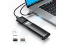 ORICO Aluminum M.2 NVMe SSD Enclosure, Tool-Free 10Gbps USB C Adapter, USB 3.2 M.2 NVMe Reader, External SSD Case Thunderbolt 3 Compatible, Supports 4TB 2230/2242/2260/2280 PCIe M-Key SSDs-PWM2-BK