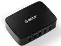 ORICO 40W 5-Port USB Charger with OTG Access to Android or Windows Smartphones, Tablets, 2x5V 2.4A Charging Ports with Quick Charge Technology and 3x5V 1A Regular Ports - Black (DCT-5U)