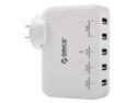 ORICO DCAP-5U 5-Port USB Wall Charger Adapter for iPhone 7/7Plus/6S/6S P/5SE/iPad/LG/Samsung/HTC/Nexus and More - White