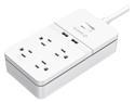 ORICO Power Strip Surge Protector 4 AC Outlets & 2 Smart USB Charging Ports (5V/2.4A), with a 4.9ft power cord, USB Outlet for Home & Office
