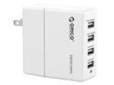 ORICO 4 Port USB Wall Charger with USB Charging Technology  for iPhone 7/7Puls/6S/6S P/5SE/iPad/LG /Samsung/HTC/Nexus and More