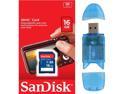 SanDisk 16GB Class 4 SD SDHC Flash Memory Card 16G SDSDB-016G 16 GB GIG with Memory Card Reader FOR Digital Camera GPS Tablet