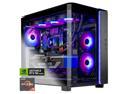 Skytech King 95 Gaming PC Desktop, Ryzen 7 9800X3D 4.7 GHz (5.2 GHz Turbo), NVIDIA RTX 5080 16GB, 2TB Gen4 NVMe SSD, 32GB DDR5 RAM 6000 RGB, 850W GOLD ATX 3 PSU, 360mm ARGB AIO , Wi-Fi, Win 11