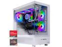 Skytech Azure Gaming PC Desktop, Ryzen 7 9800X3D 4.7 GHz (5.2 GHz Turbo Boost), AMD RX 9070 XT 16GB GDDR6, 2TB Gen4 NVME SSD, 32GB DDR5 RAM 6000 RGB, 1000W GOLD PSU, Wi-Fi, Win 11