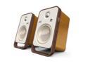 Polk Audio AM6510-A Hampden Desktop Speakers - Pair (Brown/White)