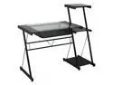 Glass Corner Computer Desk Top Laptop Table Workstation Home Office Furniture CM