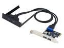 Sedna PCI Express USB 3.0 4-Port Adapter Card with 2-Port Floppy Bay Front Panel
