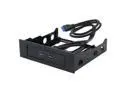 SEDNA - 2 Port USB 3.0 Floppy Bay Front Panel with 20 Pin Connector ( 5.25" mounting kit included )