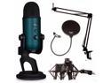 Blue Microphones Yeti Mic Teal with Knox Boom Arm, Shock Mount & Pop filter