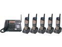 Panasonic KX-TG4500B + (4) TGA450B 4-Line 5.8GHz Cordless Phone