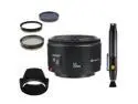 Canon Normal EF 50mm f/1.8 II Autofocus Lens Kit. Includes: 3 Piece Filter Kit(UV-CPL-FLD), Lens Hood & Lens Cleaning Pen